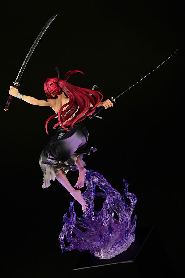 Fairy Tail 1/6 Scale Pre-Painted Figure: Erza Scarlet Samurai -Kouen Banjou- Ver. Jet Black image 7