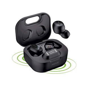 Mixx Streambuds Dots Charge Wireless Earbuds (Black)_