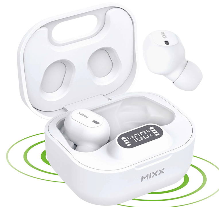 Mixx Streambuds Dots Charge Wireless Earbuds (White)