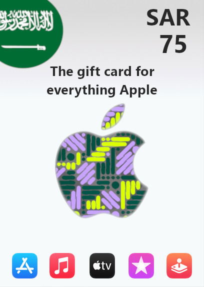 Apple Gift Card 75 SAR | Saudi Arabia Account <span class="ext ext_digital">digital</span> image 1