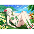 Shinobi Master Senran Kagura New Link B2 Wall Scroll: Naraku Swimsuit 2019 thumbnail 1
