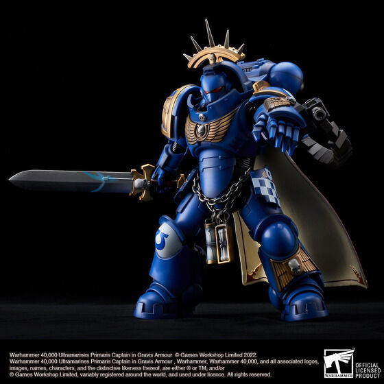 Warhammer 40,000 Action Figure: Ultramarines Primaris Captain in Gravis Armour image 3