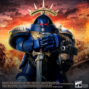 Warhammer 40,000 Action Figure: Ultramarines Primaris Captain in Gravis Armour_