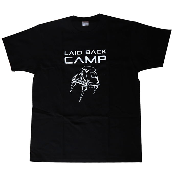 Yuru Camp Tent Rocket T-shirt Black (L Size)