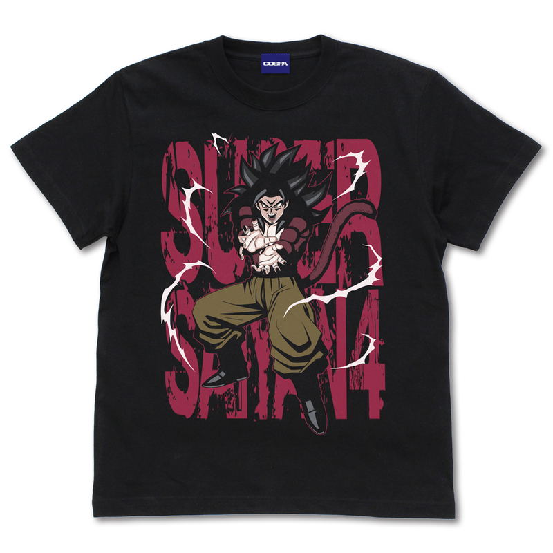 Dragon Ball GT: Super Saiyan 4 Son Goku T-shirt Black (M Size) image 1