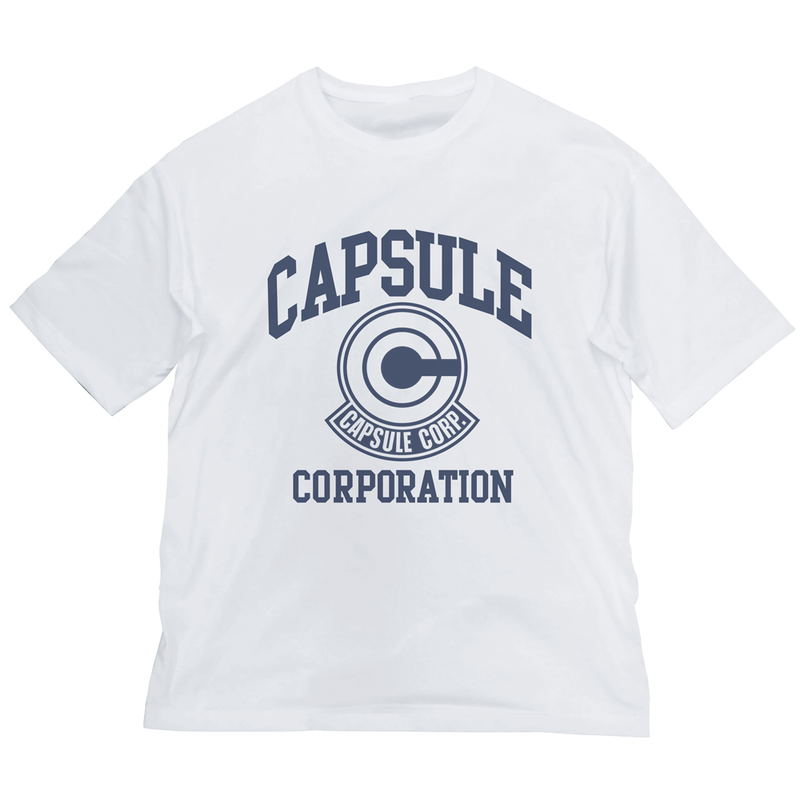 Dragon Ball Capsule Corporation Big Silhouette T-shirt White (L Size) image 1