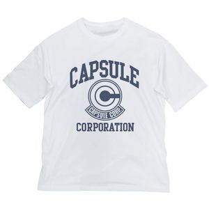 Dragon Ball Capsule Corporation Big Silhouette T-shirt White (XL Size)_