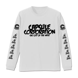 Dragon Ball - Capsule Corporation Rib Long Sleeve T-shirt White (L Size)_