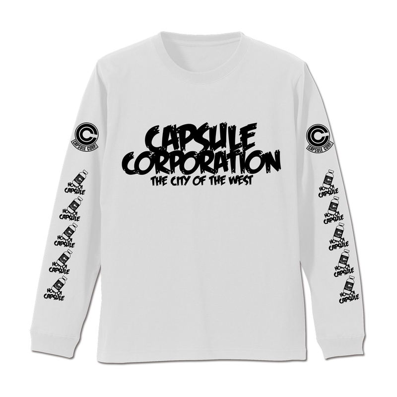 Dragon Ball - Capsule Corporation Rib Long Sleeve T-shirt White (XL Size) image 1