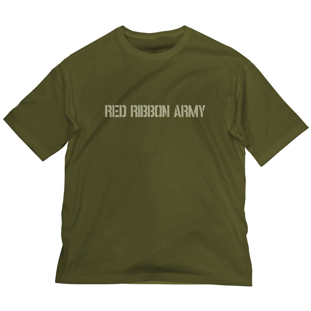 Dragon Ball - Red Ribbon Army Big Silhouette T-shirt Moss (L Size)