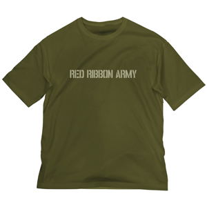 Dragon Ball - Red Ribbon Army Big Silhouette T-shirt Moss (L Size)_