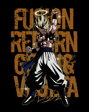 Dragon Ball Z - Super Gogeta T-shirt Black (S Size)_