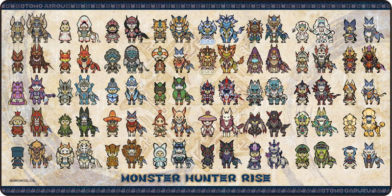Monster Hunter Rise - Palamute and Palico Gaming Mouse Pad image 1