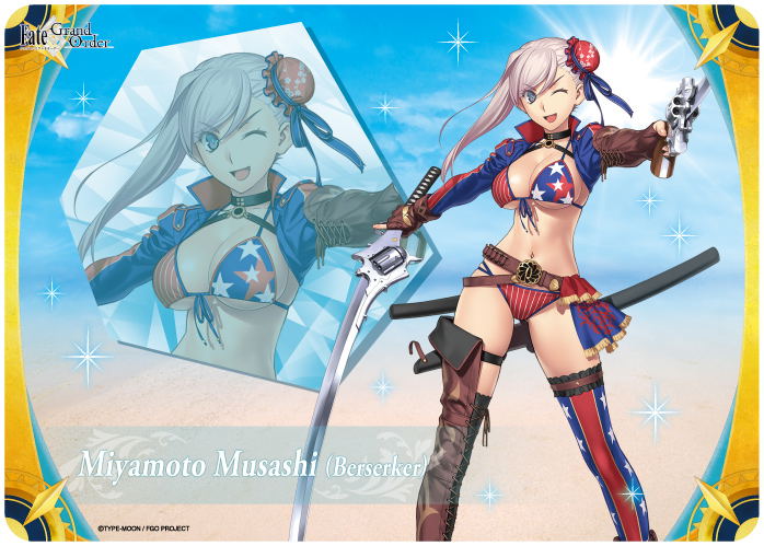 Fate Grand Order - Berserker Musashi Miyamoto Character Rubber Mat image 1