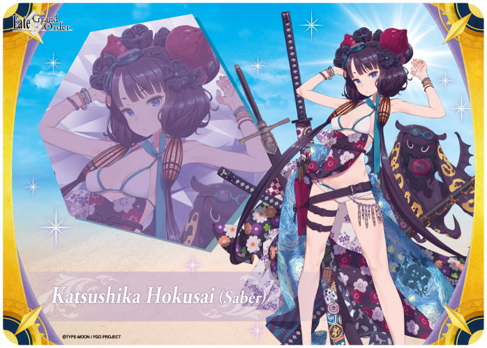 Fate Grand Order - Saber Katsushika Hokusai Character Rubber Mat image 1