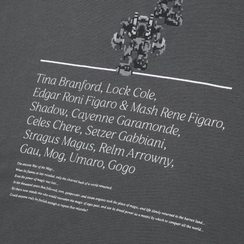UT Final Fantasy 35th Anniversary - Final Fantasy VI T-shirt Gray (XL Size) image 5