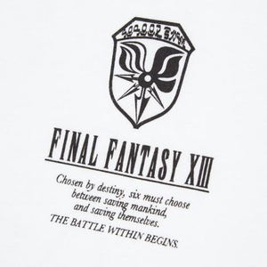 UT Final Fantasy 35th Anniversary - Final Fantasy XIII T-shirt White (XL Size)_