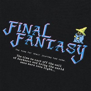 UT Final Fantasy 35th Anniversary - Final Fantasy I T-shirt Black (L Size)
