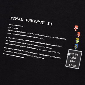 UT Final Fantasy 35th Anniversary - Final Fantasy II T-shirt Black (L Size)_