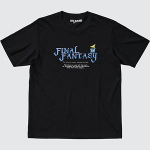 UT Final Fantasy 35th Anniversary - Final Fantasy I T-shirt Black (S Size)_