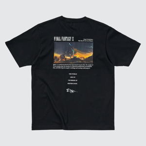 UT Final Fantasy 35th Anniversary - Final Fantasy X T-shirt Black (S Size)_