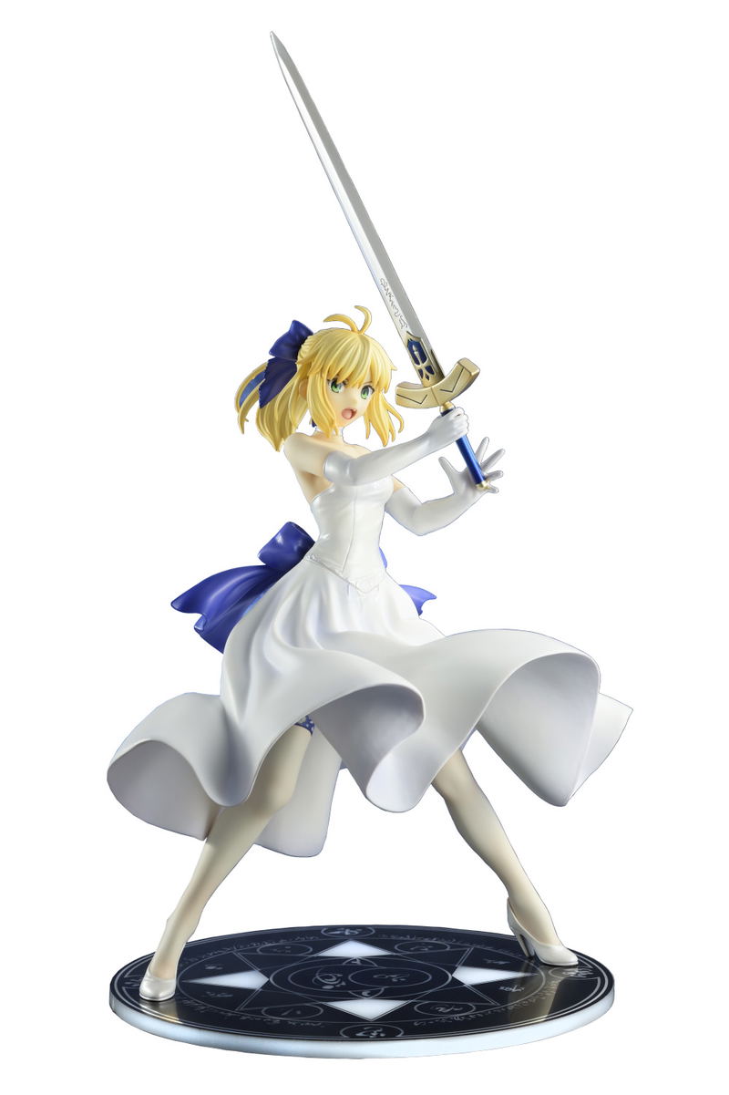 Fate/stay night Unlimited Blade Works 1/8 Scale Pre-Painted Figure: Saber White Dress Renewal Ver. image 1