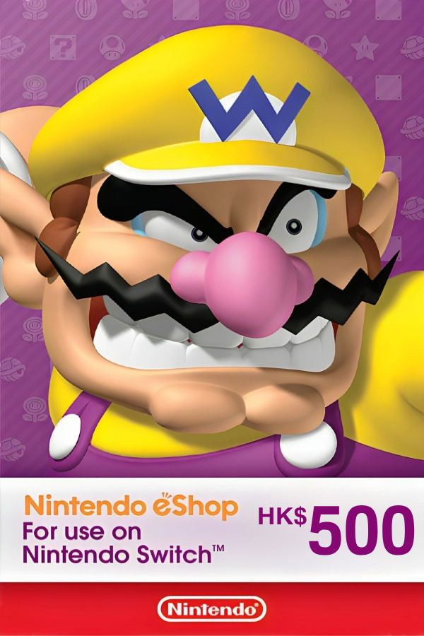 Nintendo eShop Card 500 HKD Hong Kong Account digital for