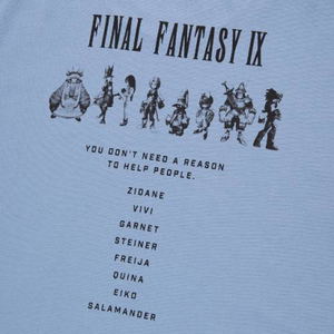 UT Final Fantasy 35th Anniversary - Final Fantasy IX T-shirt Blue (S Size)_