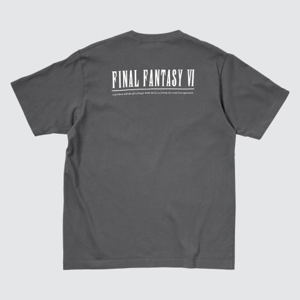 UT Final Fantasy 35th Anniversary - Final Fantasy VI T-shirt Gray (S Size)_