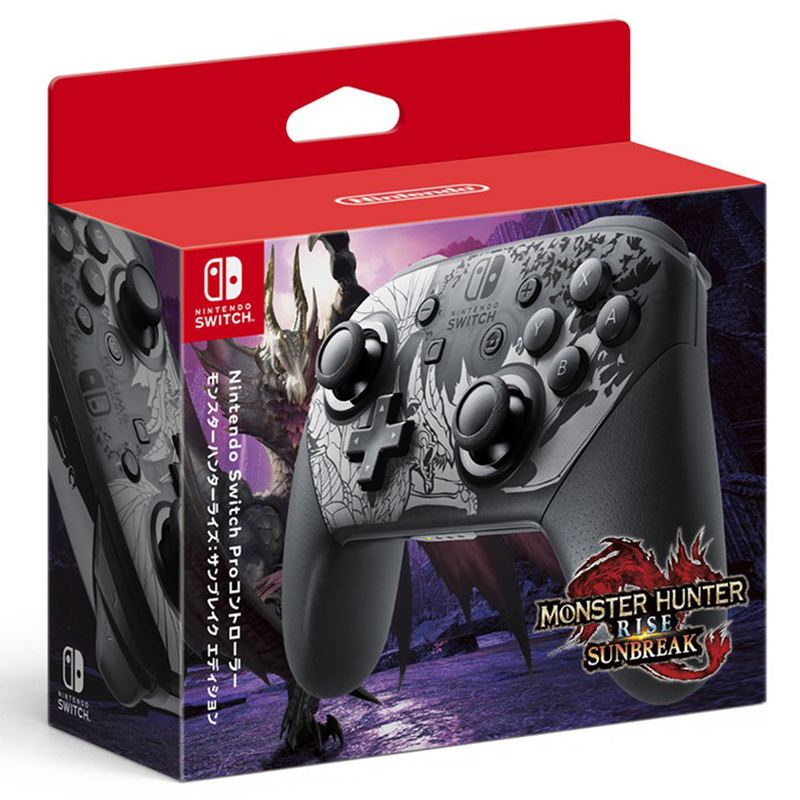 Nintendo Switch Pro Controller [Monster Hunter Rise: Sunbreak Edition] for Nintendo  Switch