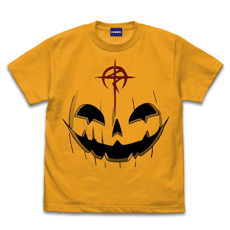 Mobile Suit Gundam: Hathaway's Flash - Pumpkin Mask Face T-Shirt Gold (L Size) image 1