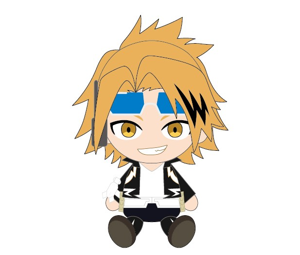 My Hero Academia Chibi Plush: Denki Kaminari image 1