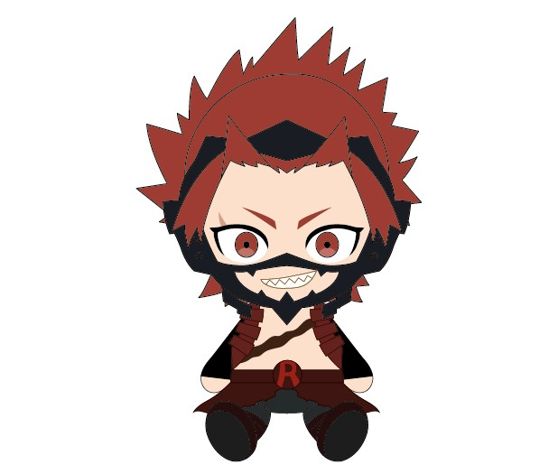 My Hero Academia Chibi Plush: Eijiro Kirishima image 1