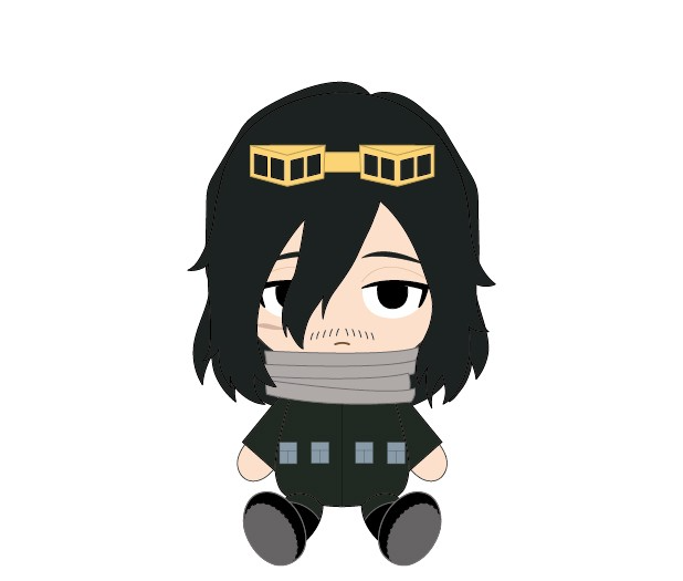 My Hero Academia Chibi Plush: Shota Aizawa image 1