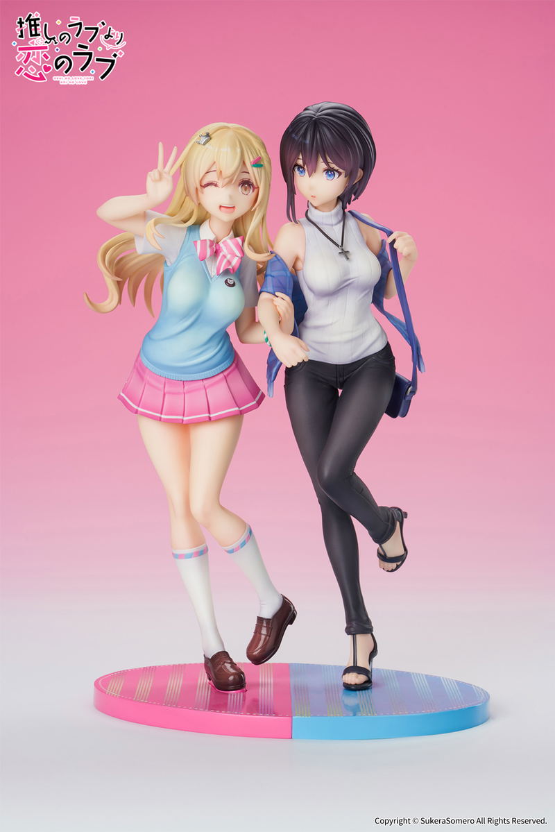 OshiRabu Waifus Over Husbandos 1/7 Scale Pre-Painted Figure: Ren Furutachi & Akuru Hayahoshi image 2