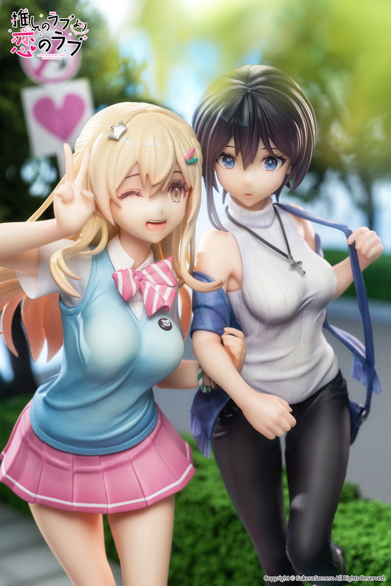 OshiRabu Waifus Over Husbandos 1/7 Scale Pre-Painted Figure: Ren Furutachi & Akuru Hayahoshi image 8