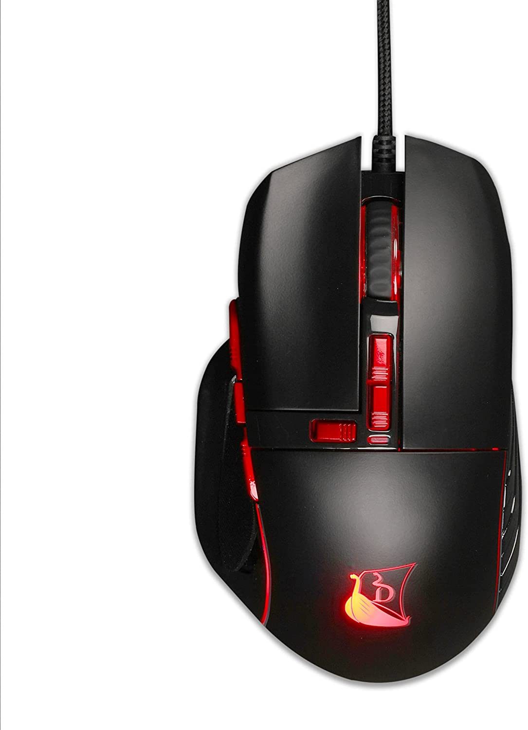 Konix Mouse Cablato Drakkar Hœnir Per PC Da Gioco - 8 Pulsanti Frequenza 1000 Hz Risoluzione 3200 Dpi H 997362