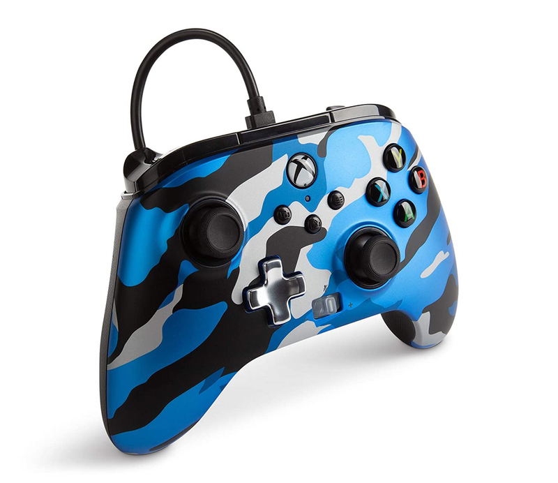 PowerA Enhanced Wired Controller for Xbox Series X|S (Metallic Blue Camo) image 3