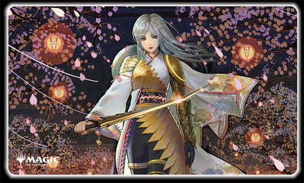 Magic The Gathering Players Rubber Mat MTGM-021: Kamigawa: Neon Dynasty The Wandering Emperor image 1