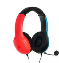 PDP Gaming LVL40 Stereo Headset with Mic for Nintendo Switch (Neon Blue-Red) thumbnail 1