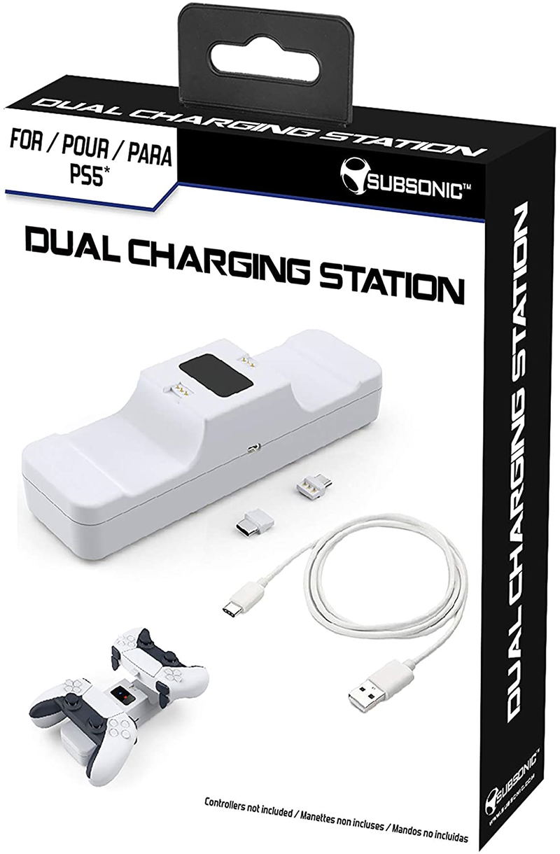 Dual Charging Station for DualSense Wireless Controller (White) image 1