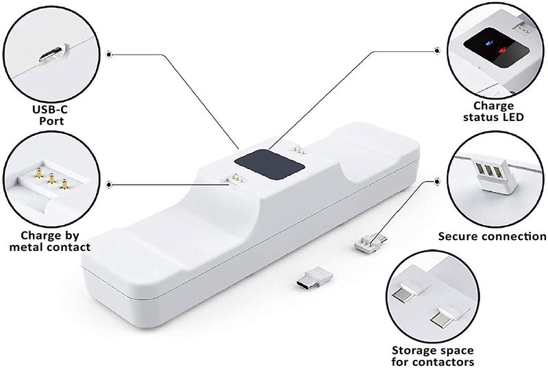 Dual Charging Station for DualSense Wireless Controller (White) image 2