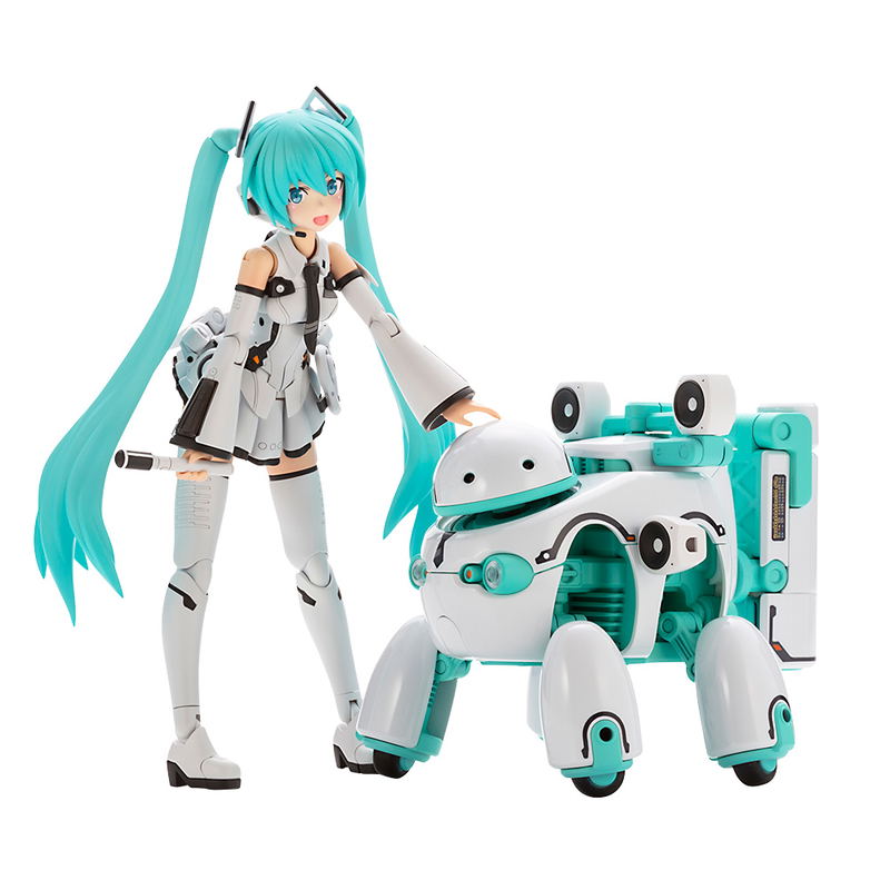 Frame Arms Girl Frame Music Girl Plastic Model Kit: Hatsune Miku (MARUTTOYS Ver.) with TAMOTU (Miku Ver.) image 1