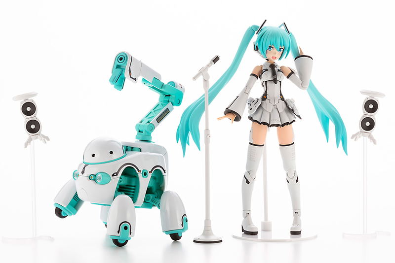 Frame Arms Girl Frame Music Girl Plastic Model Kit: Hatsune Miku (MARUTTOYS Ver.) with TAMOTU (Miku Ver.) image 11
