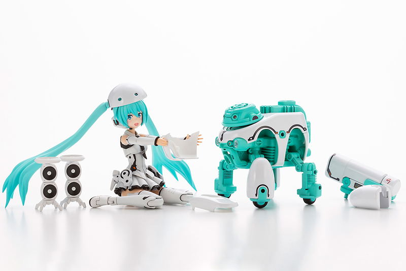 Frame Arms Girl Frame Music Girl Plastic Model Kit: Hatsune Miku (MARUTTOYS Ver.) with TAMOTU (Miku Ver.) image 18