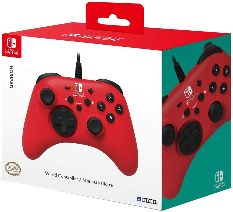HORI HORIPAD Wired Controller for Nintendo Switch (Red) image 1