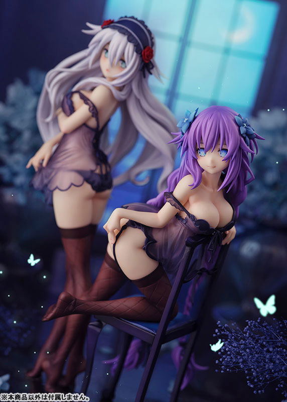 Hyperdimension Neptunia Pre-Painted Figure: Purple Heart & Black Heart Baby Doll Ver. image 13