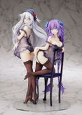 Hyperdimension Neptunia Pre-Painted Figure: Purple Heart & Black Heart Baby Doll Ver. thumbnail 3