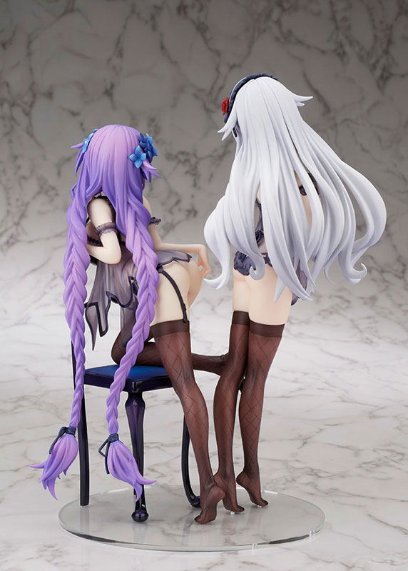 Hyperdimension Neptunia Pre-Painted Figure: Purple Heart & Black Heart Baby Doll Ver. image 7