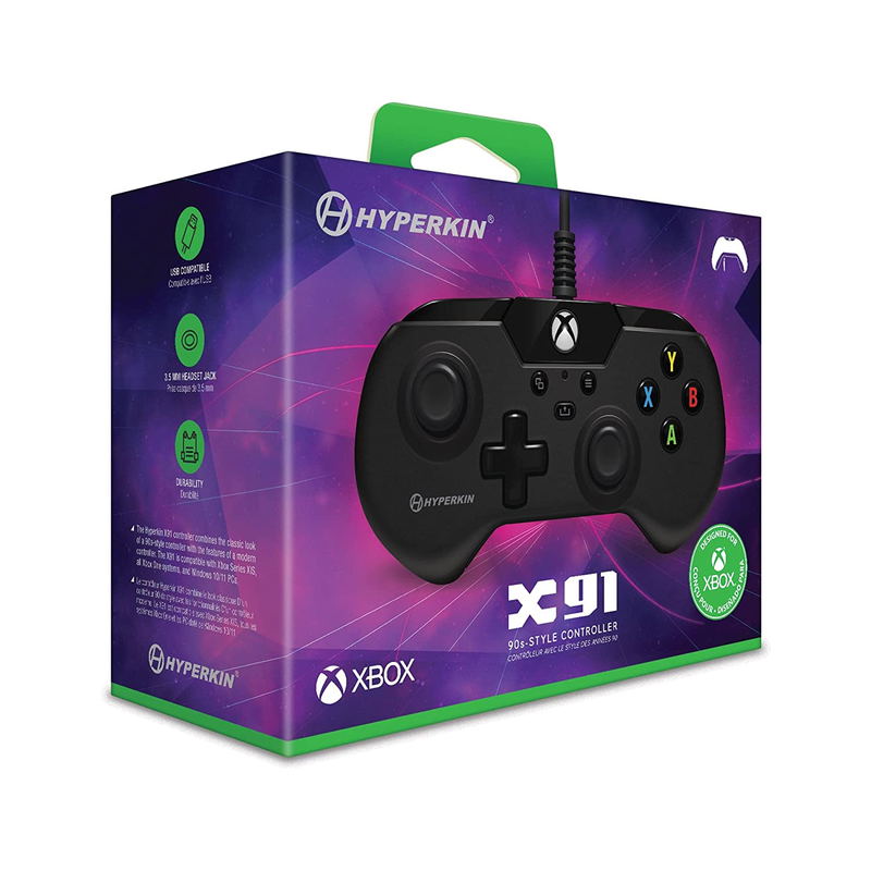 Hyperkin X91 Ice Wired Controller for Xbox Series X|S / Xbox One / Windows 10/11 (Black) image 1
